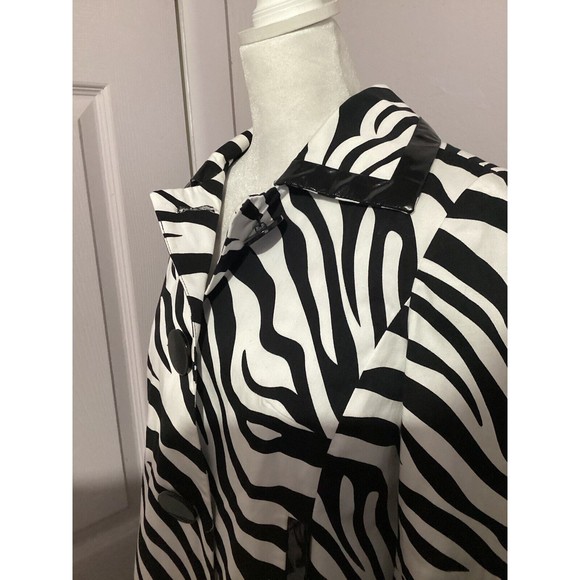Sandro Sportswear Zebra Wide Sleeve Short Blazer Button Up - Picture 3 of 8